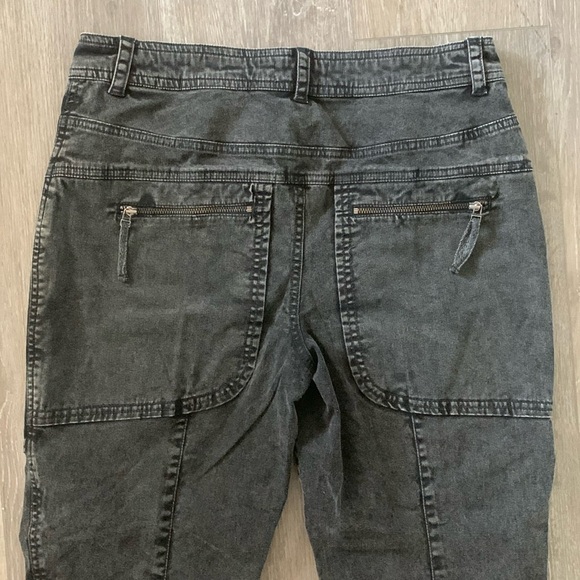 FREE PEOPLE We The Free Hot In It Moto Pants NWT Washed Black - Picture 9 of 16